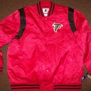 ATLANTA FALCONS STARTER Snap Down Jacket RED 4X